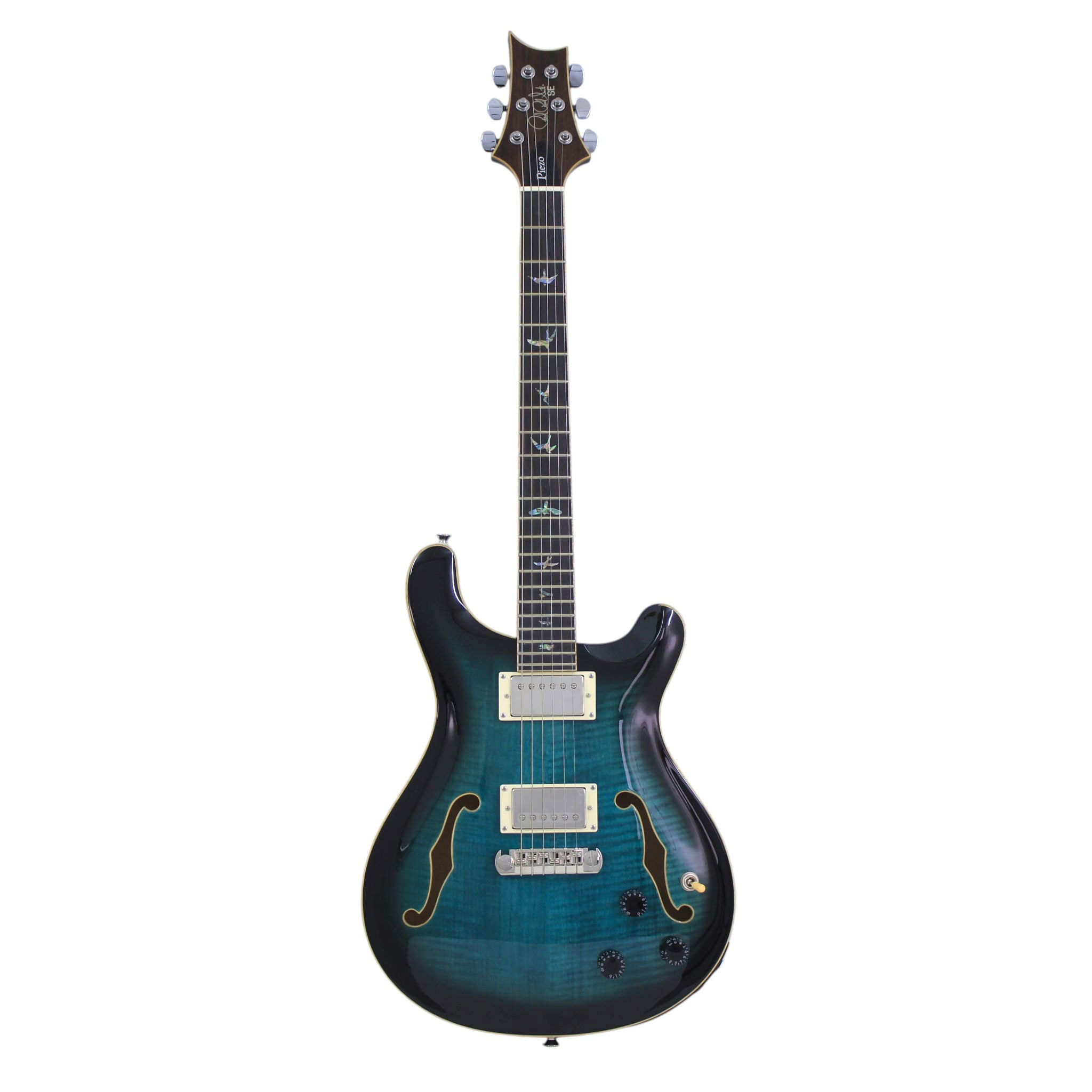 Guitarra eléctrica PRS™ SE Hollowbody II Piezo Peacock Blue Burst SEMINUEVO - NEWOPN GUITARRA ELECTRICA SE HOLLOWBODY II PIEZO - PEACOCK BLUE BURST PRS